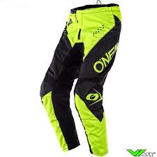 Штаны кроссовые ONEAL ELEMENT RACEWEAR Black/Grey/Fluo